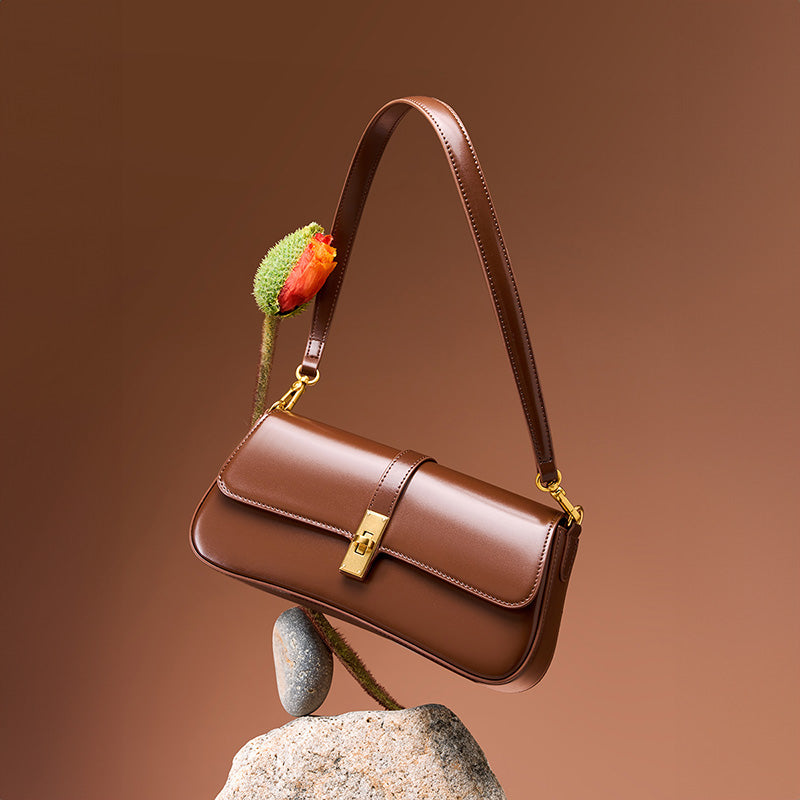 Classic Leather Satchel Purse