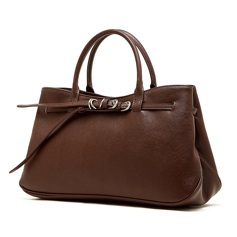 Minimalist Belt-Buckle Handbag