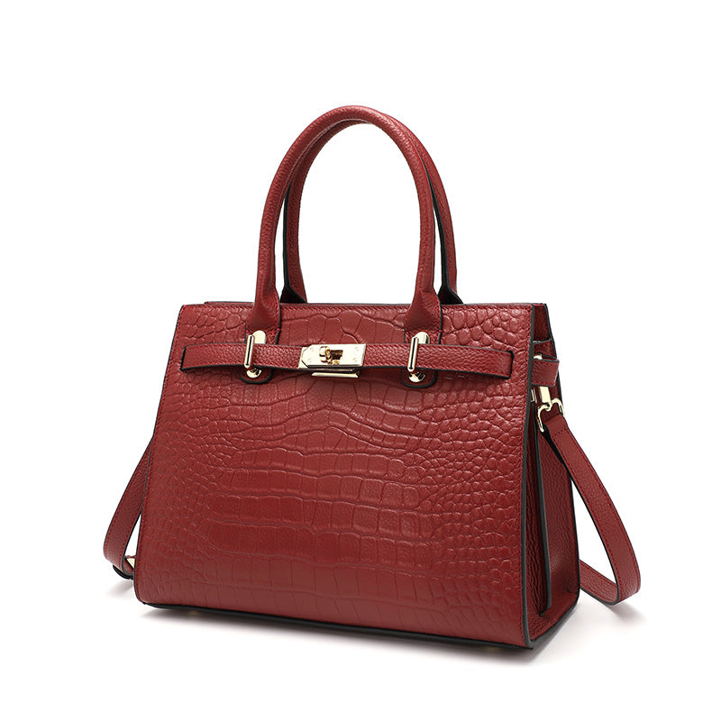 Stylish Leather Crescent Bag