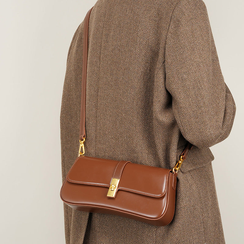Classic Leather Satchel Purse