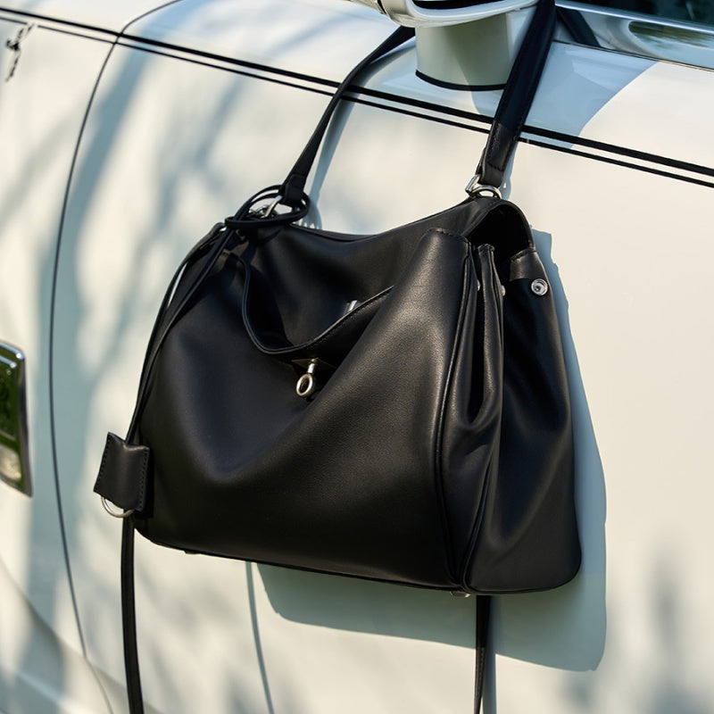 Vintage Leather Carryall Bag
