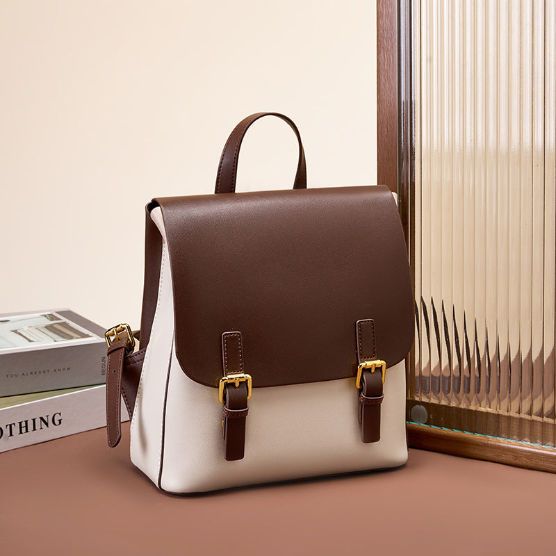 Structured Buckle Flap Backpack