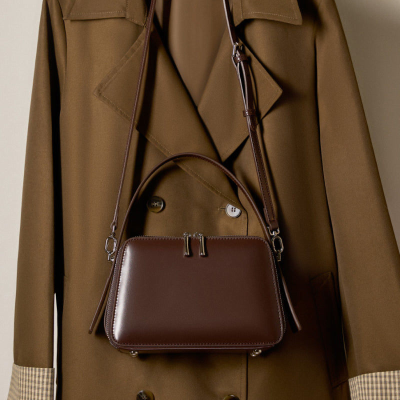 Refined Leather Carry Bag