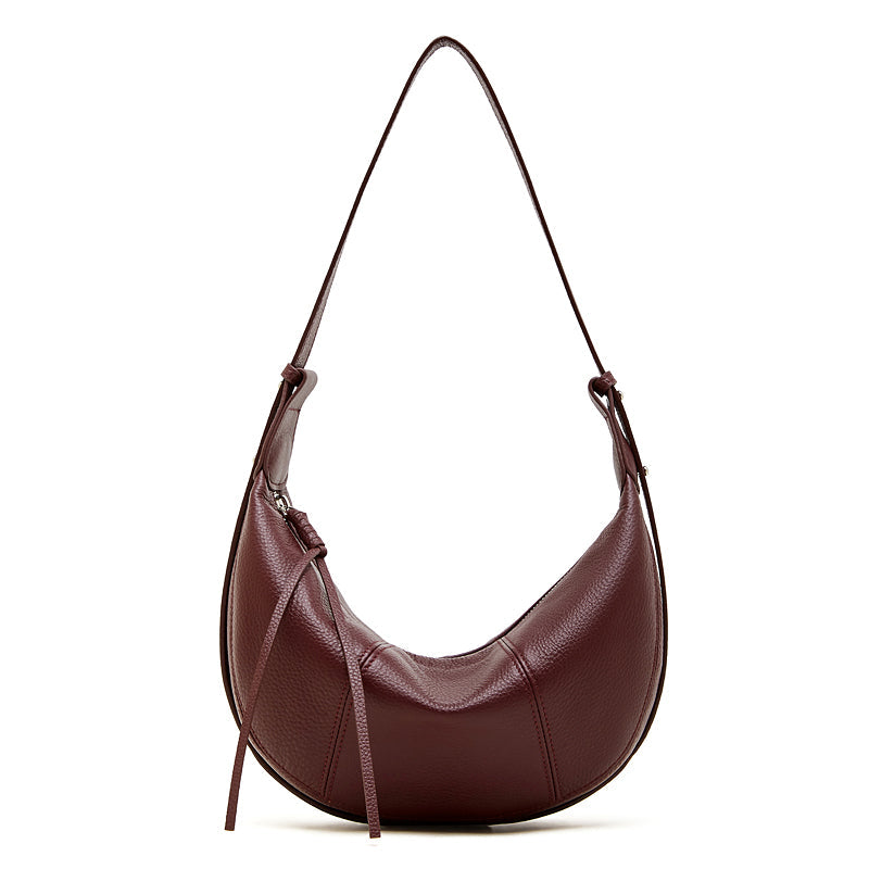 Contemporary Half-Moon Shoulder Bag