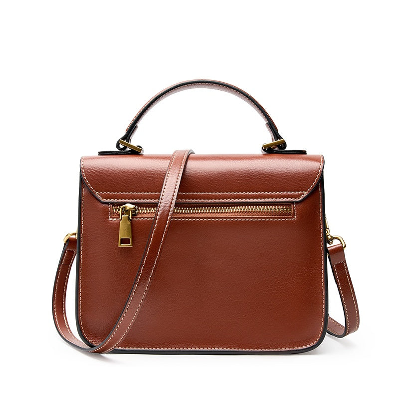 Elegant Leather Messenger Bag