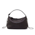 Genuine Leather Woven Handbag