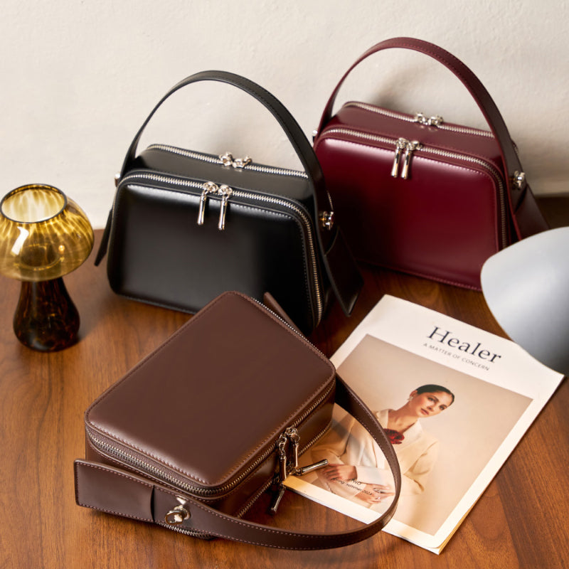 Refined Leather Carry Bag