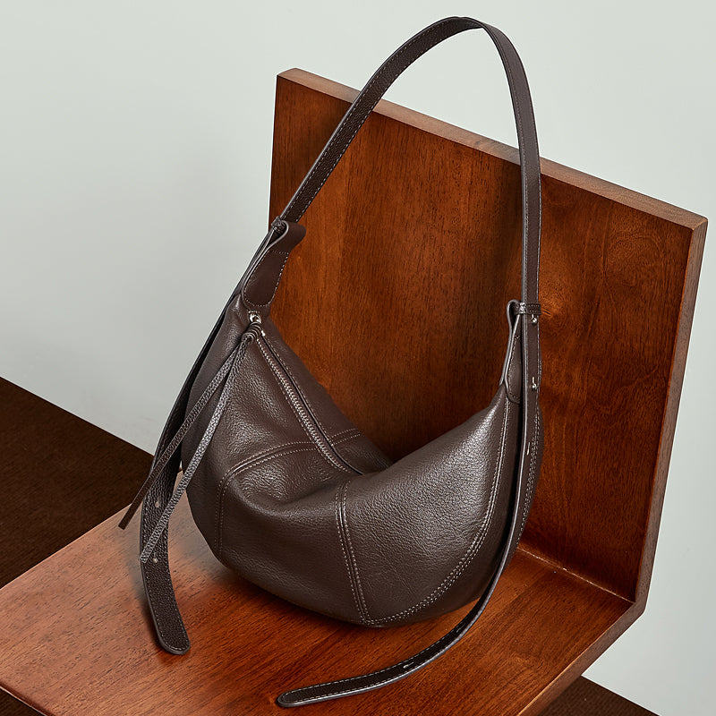 Contemporary Half-Moon Shoulder Bag