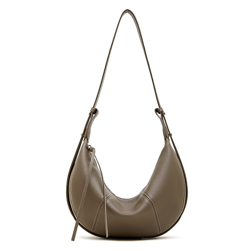 Contemporary Half-Moon Shoulder Bag