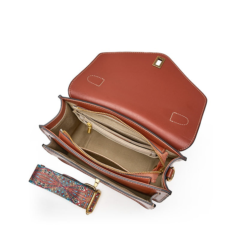 Elegant Leather Messenger Bag