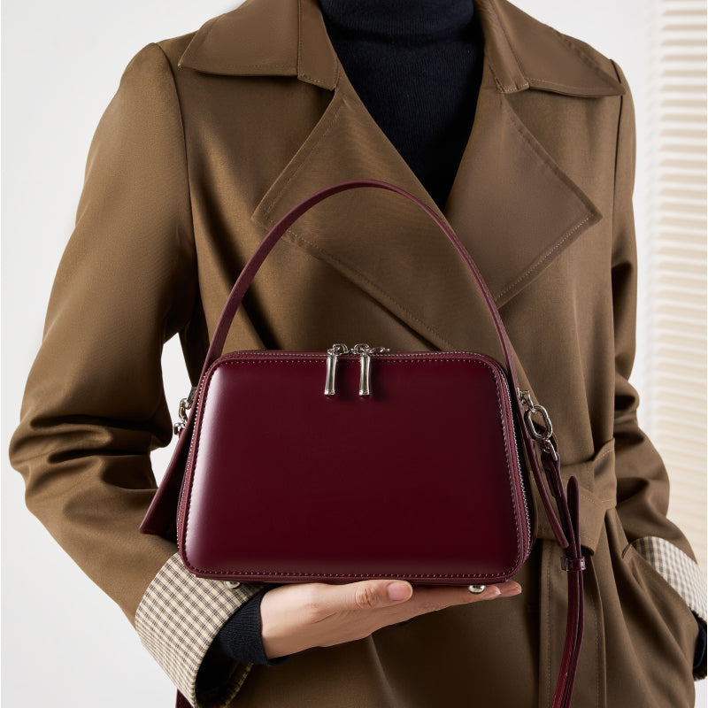 Refined Leather Carry Bag