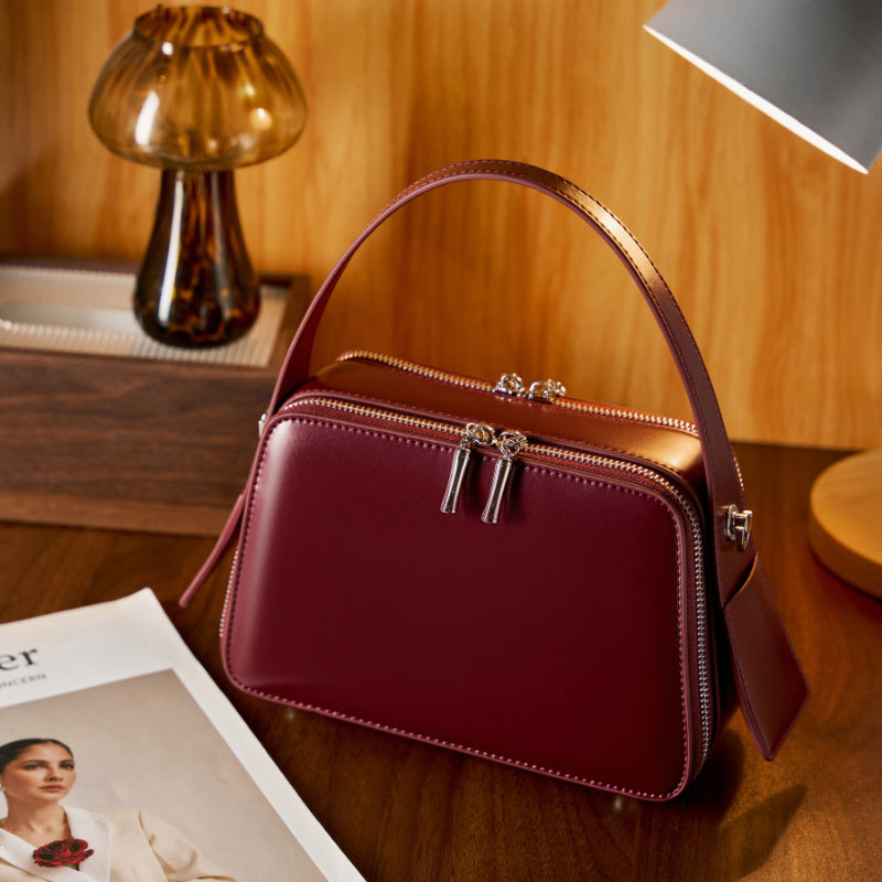 Refined Leather Carry Bag