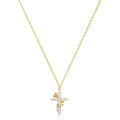 Gold Plated Cross Pendant Necklace for Women – Dainty Necklace