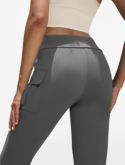 Women’s High-Waisted Bootcut Yoga Pants with Pockets